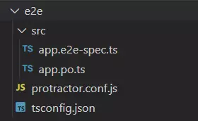 e2e Folder in angular application